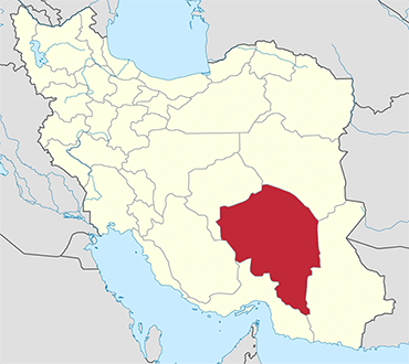 مکان استان کرمان روی نقشه