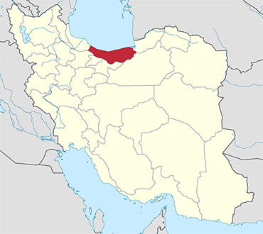 مکان استان مازندران روی نقشه