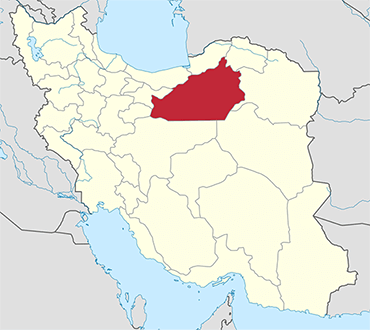 مکان استان سمنان روی نقشه