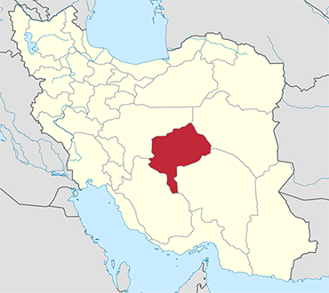 مکان استان یزد روی نقشه