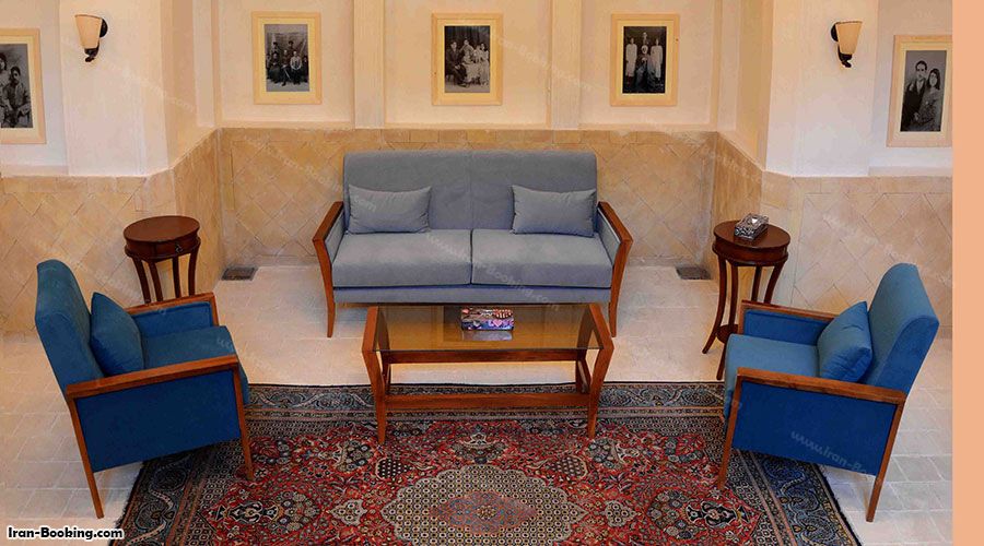فضای داخلی اقامتگاه سنتی سرای درب باغ کاشان