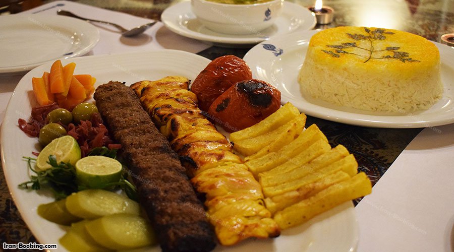 غذای رستوران هتل فلاحتی کاشان