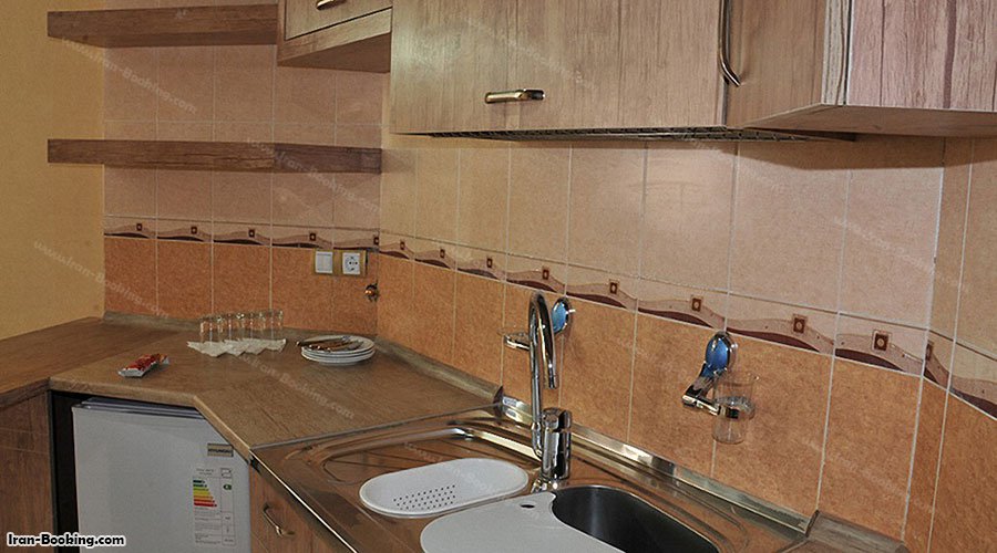آشپزخانه آپارتمان هتل لبخند مشهد