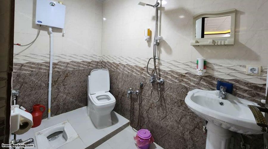 سرویس بهداشتی اتاق هتل آپارتمان متین مشگین شهر