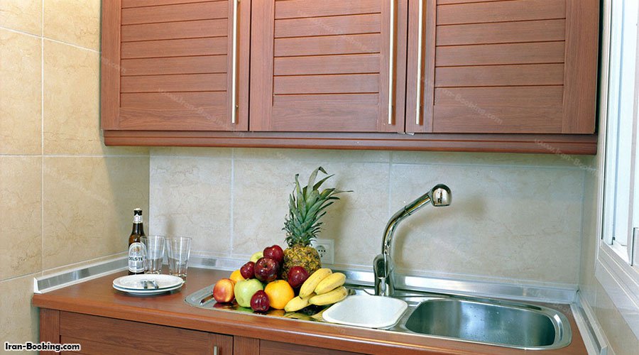 آشپزخانه اتاق هتل آپارتمان مدیا تهران