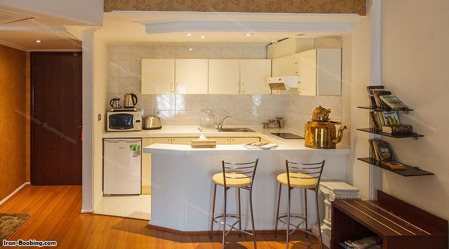 عکس آشپزخانه آپارتمان هتل تاج محل تهران