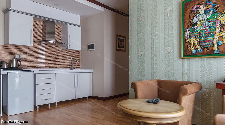 آشپزخانه آپارتمان هتل تاج محل تهران